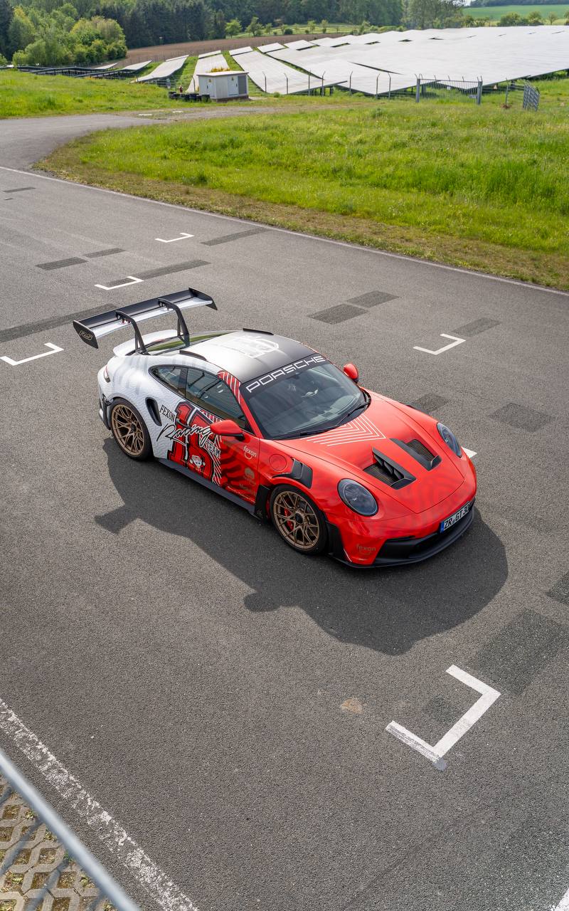 Porsche GT3 RS Drohnenaufnahme